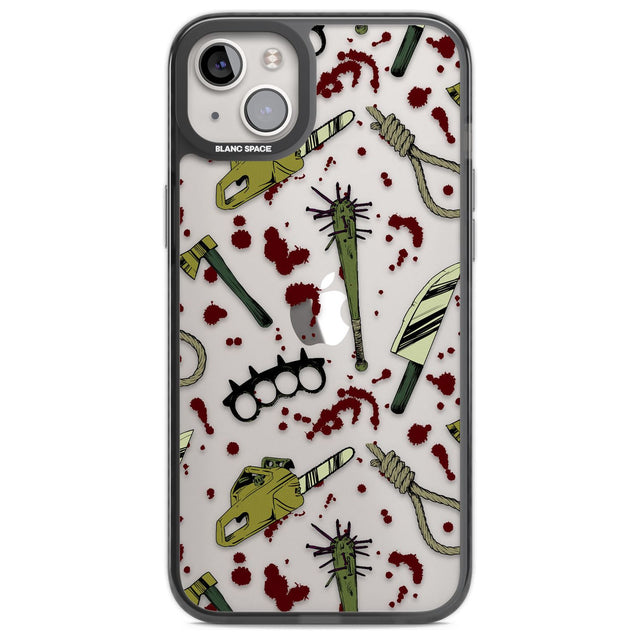 Movie Massacre Phone Case iPhone 14 Plus / Black Impact Case Blanc Space