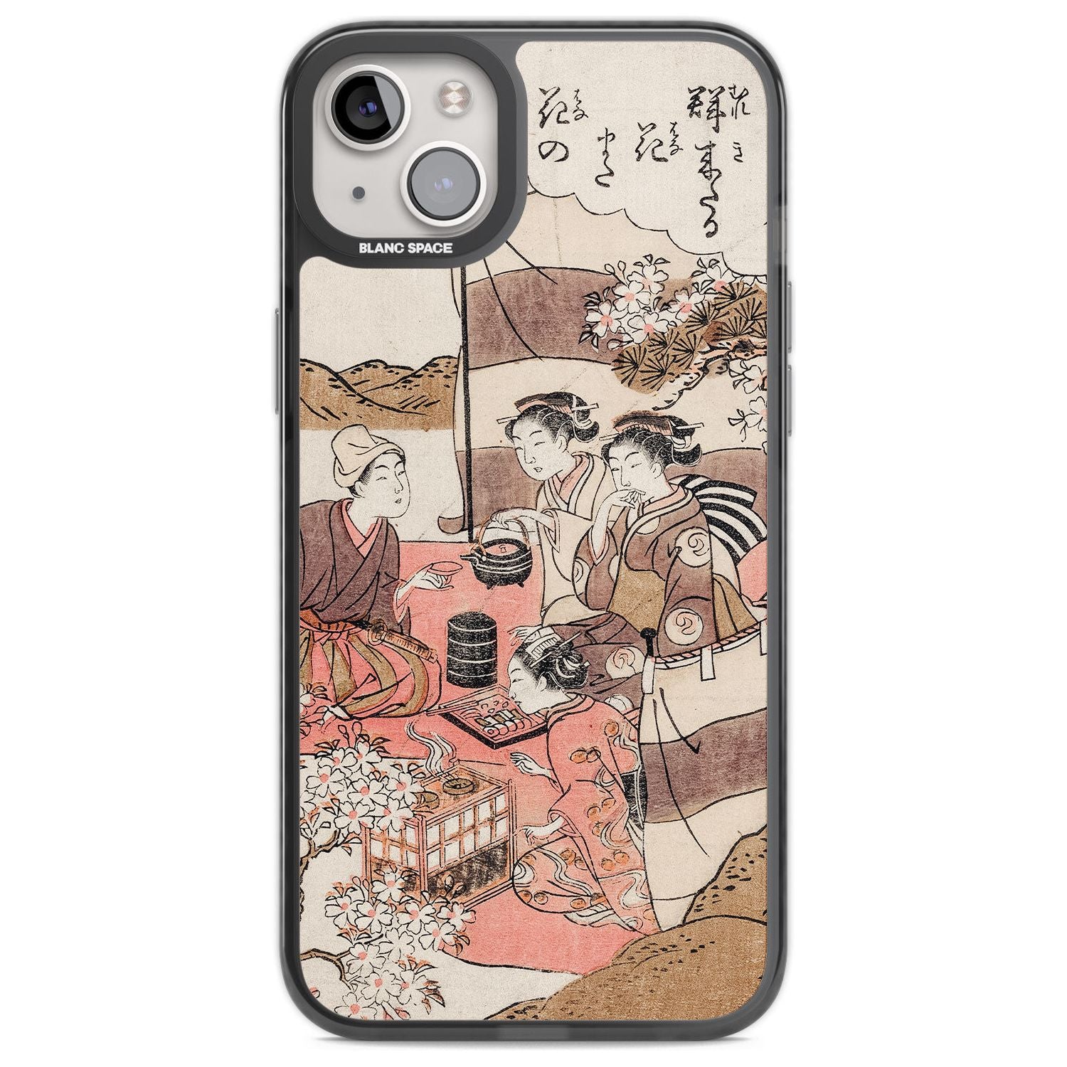 Japanese Afternoon Tea Phone Case iPhone 14 Plus / Black Impact Case Blanc Space