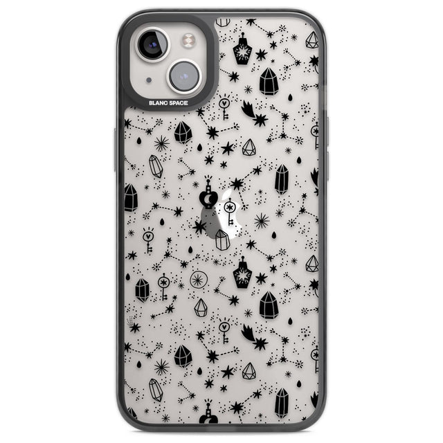 Black Magic Phone Case iPhone 14 Plus / Black Impact Case Blanc Space