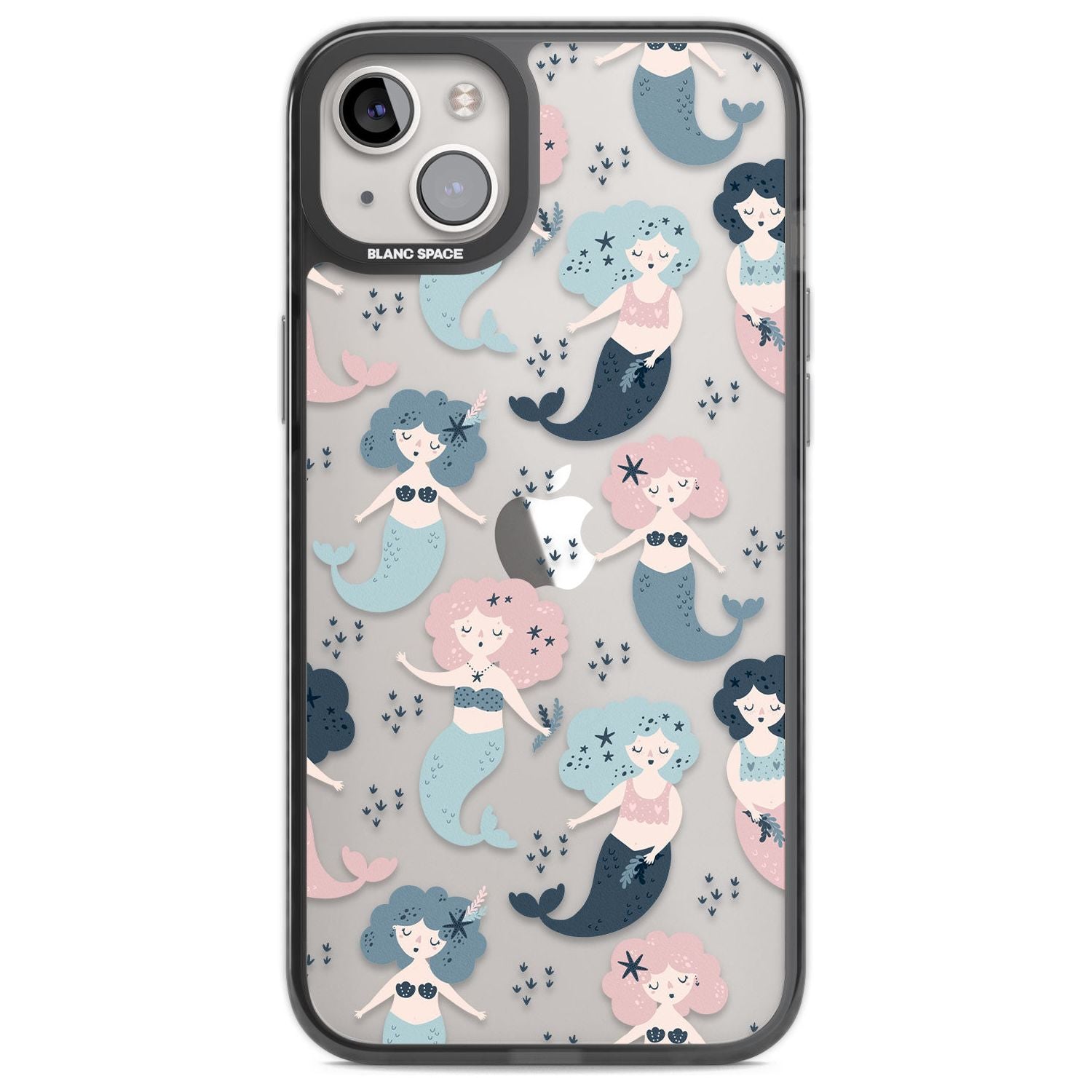 Mermaid Vibes Phone Case iPhone 14 Plus / Black Impact Case Blanc Space