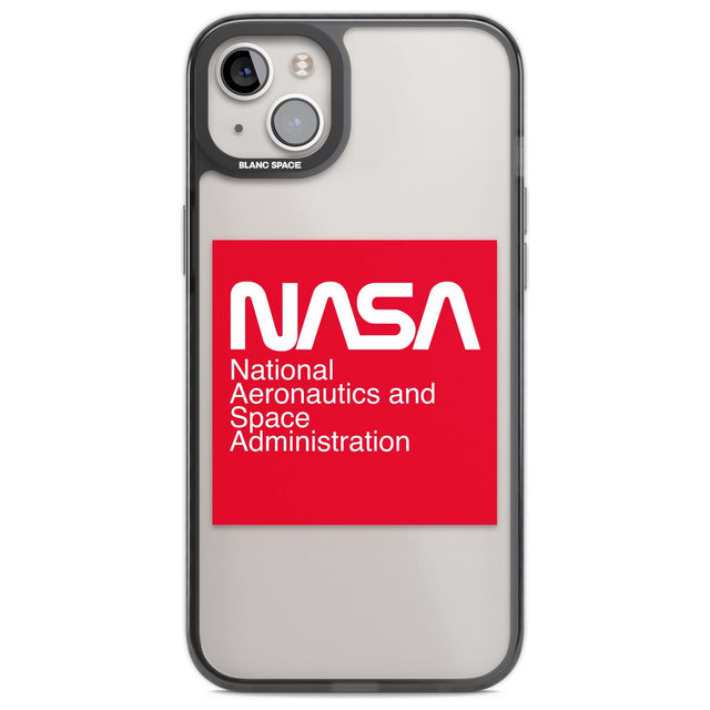 NASA The Worm Box Phone Case iPhone 14 Plus / Black Impact Case Blanc Space