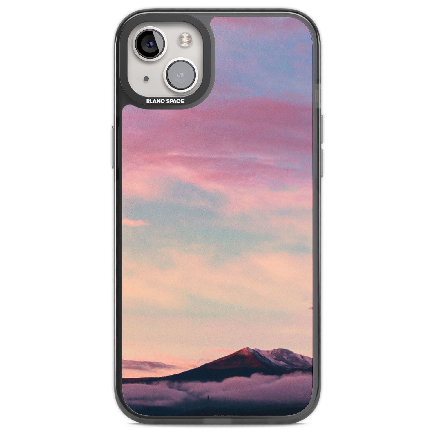 Cloudy Sunset Photograph Phone Case iPhone 14 Plus / Black Impact Case Blanc Space
