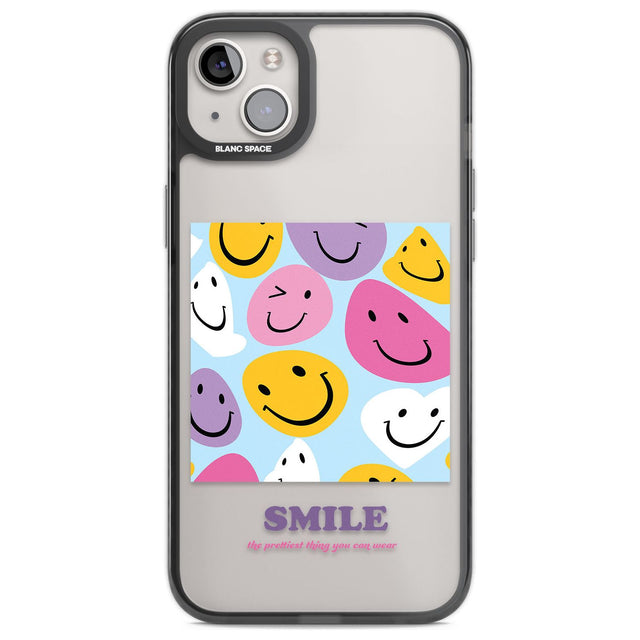A Smile Phone Case iPhone 14 Plus / Black Impact Case Blanc Space