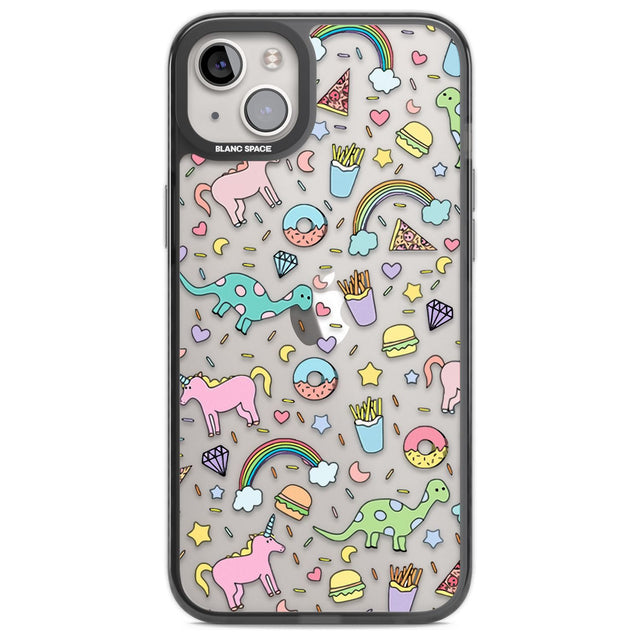 Cute Pattern Phone Case iPhone 14 Plus / Black Impact Case Blanc Space