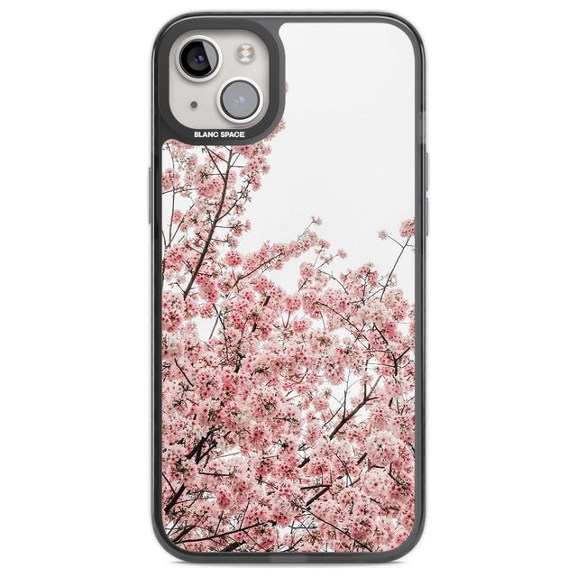 Cherry Blossoms - Real Floral Photographs Phone Case iPhone 14 Plus / Black Impact Case Blanc Space