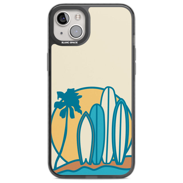 Beach Bound Phone Case iPhone 14 Plus / Black Impact Case Blanc Space