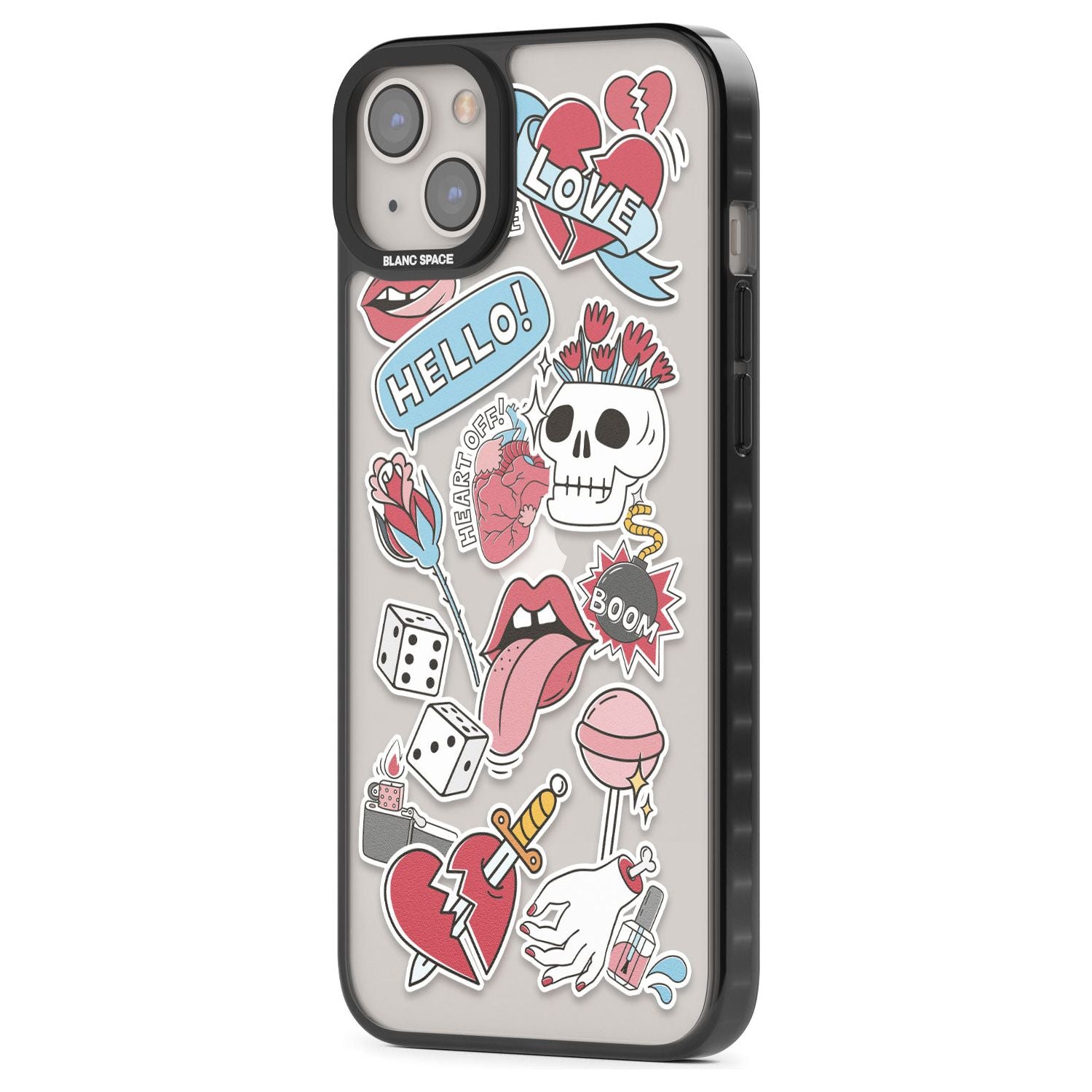 Skull & Flowers Stickers