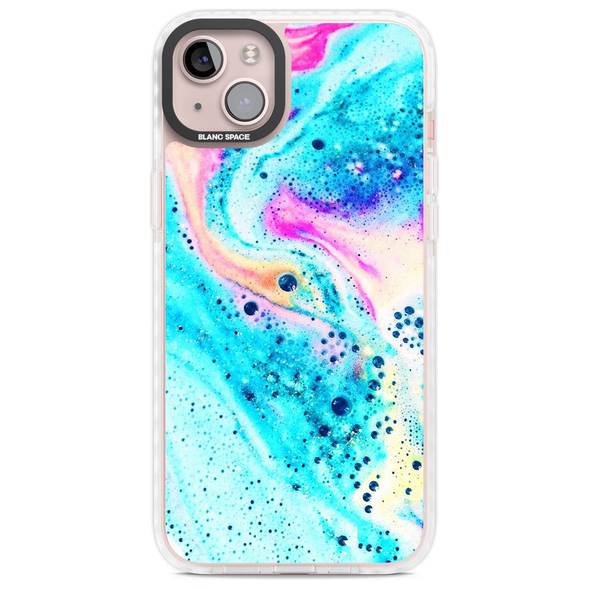 Ocean White Bath Bomb Phone Case iPhone 14 Plus / Impact Case Blanc Space