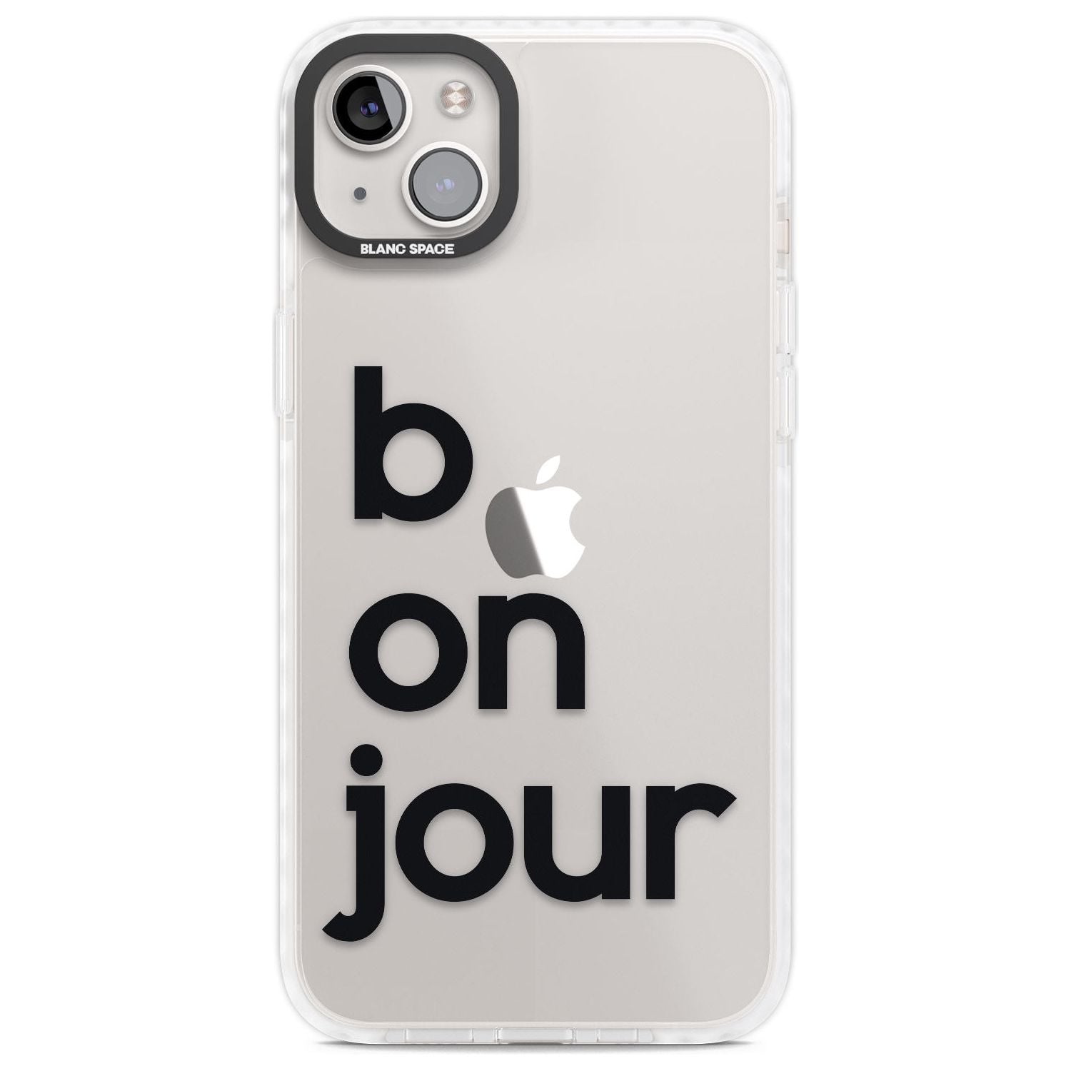 Bonjour Phone Case iPhone 14 Plus / Impact Case Blanc Space