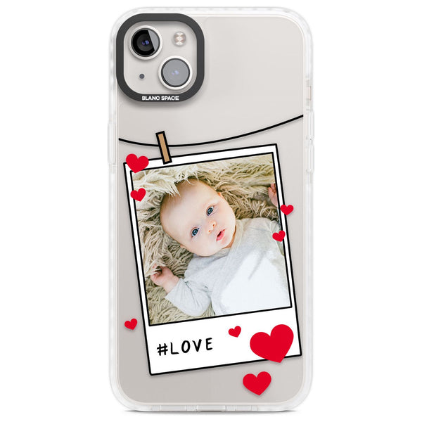 Personalised Paperclip & Hearts Polaroid
