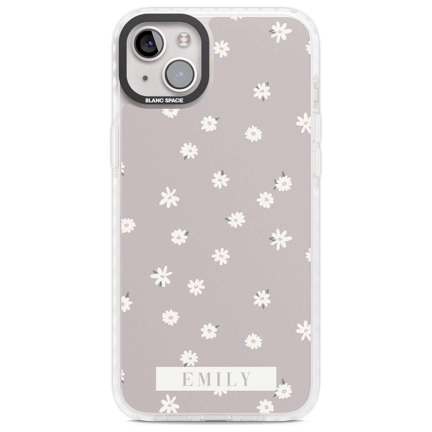 Personalised Dusty Rose Personalised Custom Phone Case iPhone 14 Plus / Impact Case Blanc Space