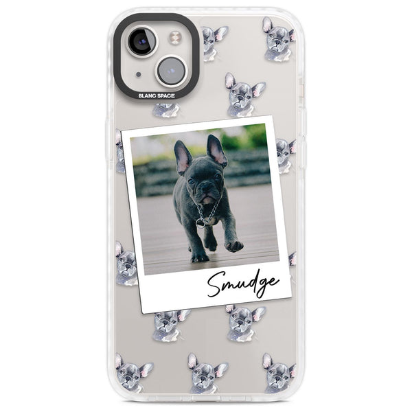 Personalised Grey French Bulldog Instant Camera Photo