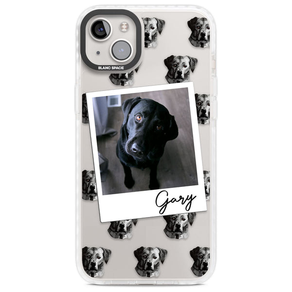 Personalised Black Labrador Instant Camera Photo