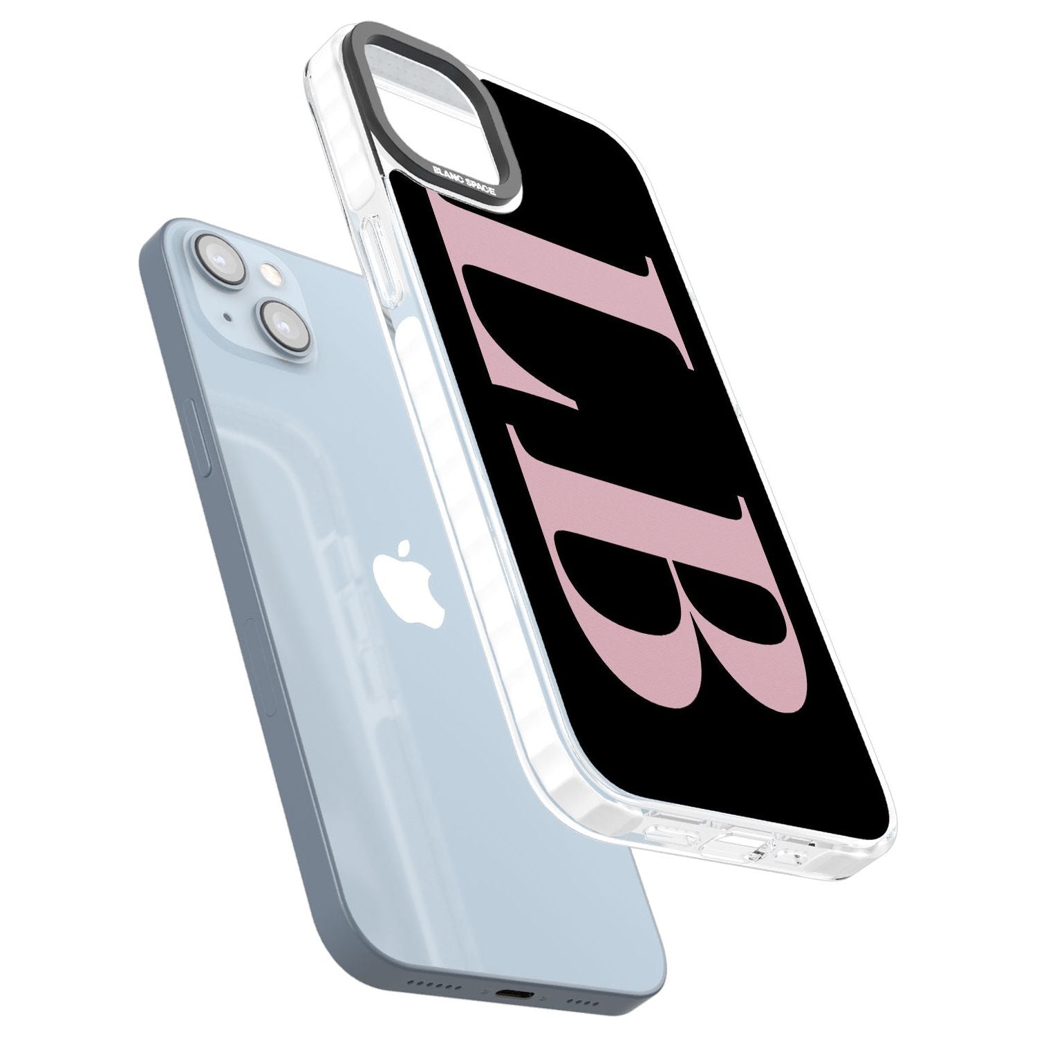 White Stars on Clear Phone Case for iPhone 14 Plus