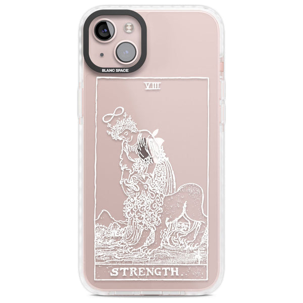 Personalised Strength Tarot Card (White)