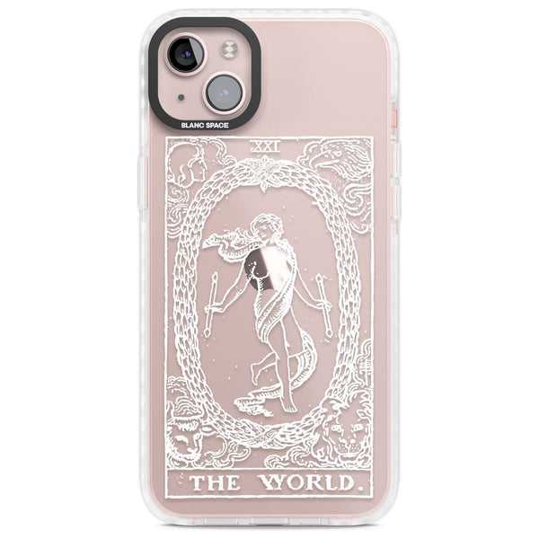 Personalised The World Tarot Card (White)