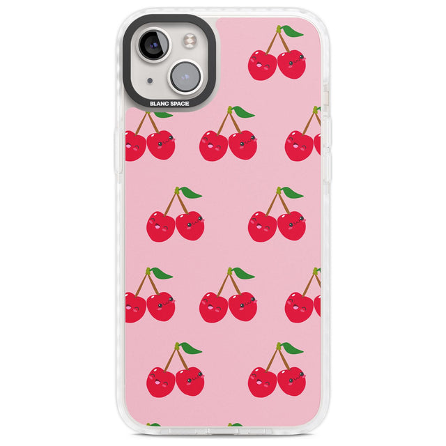 Cheeky Cherry Phone Case iPhone 14 Plus / Impact Case Blanc Space