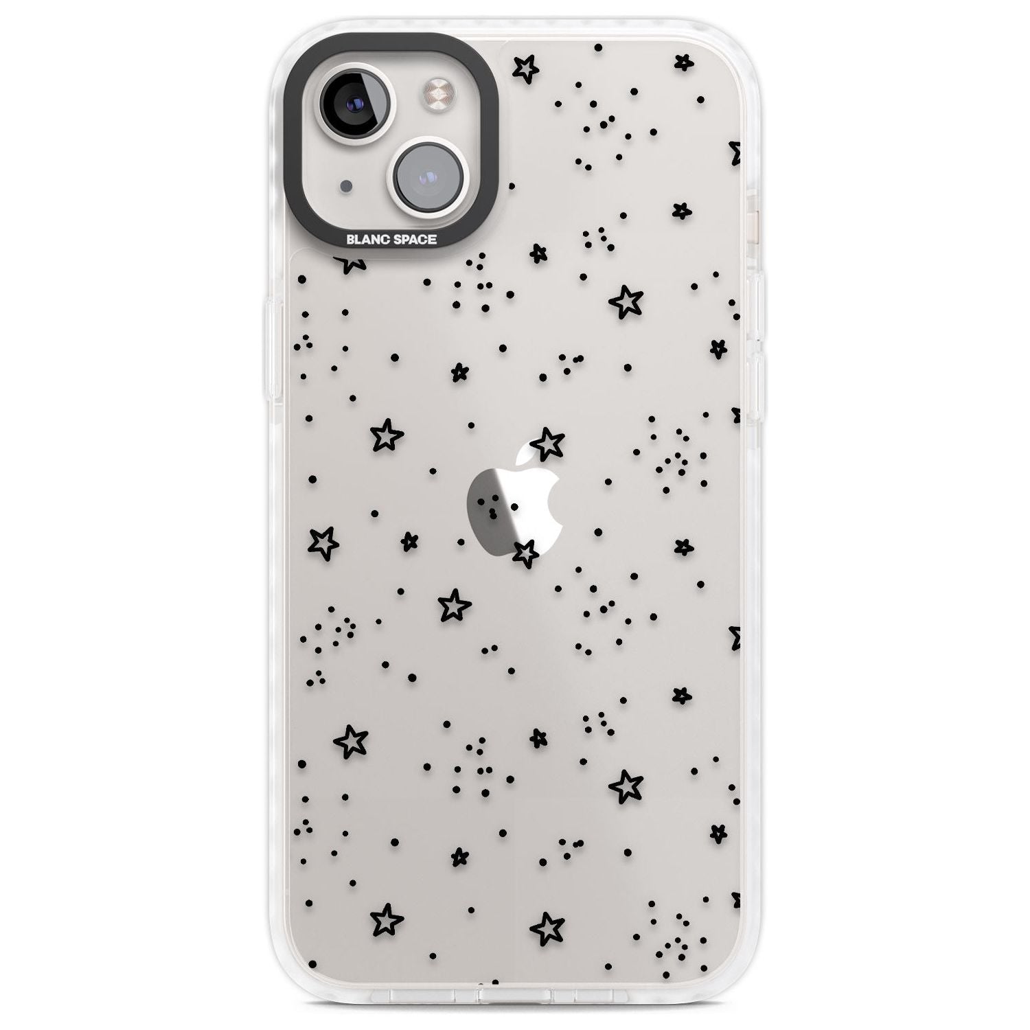 Mixed Stars Phone Case iPhone 14 Plus / Impact Case Blanc Space