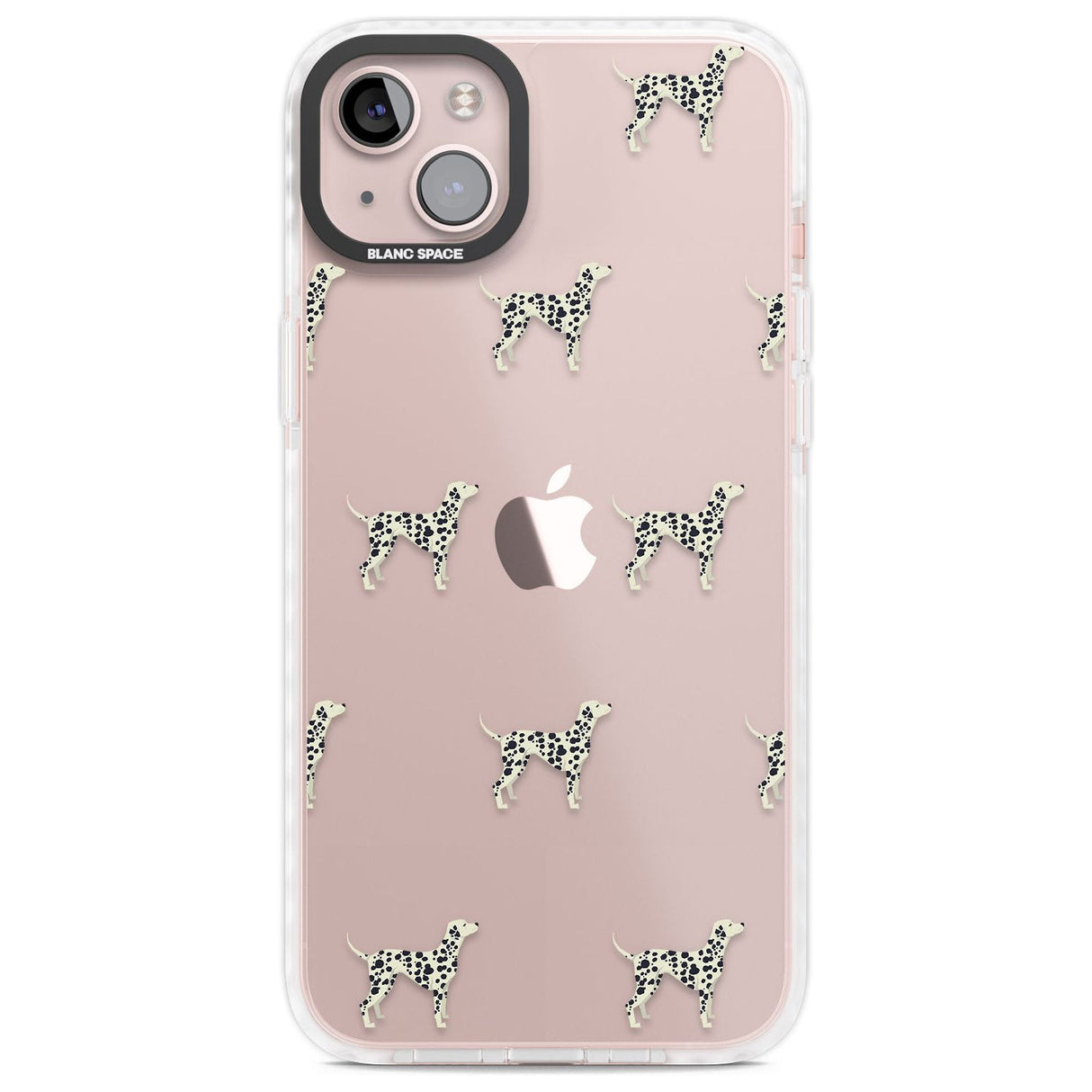 Dalmation Dog Pattern Clear Phone Case iPhone 14 Plus / Impact Case Blanc Space