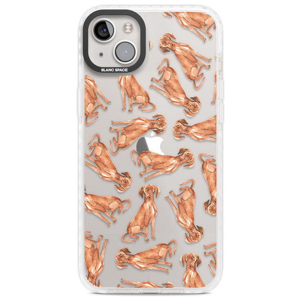 Hungarian Vizsla Watercolor Pattern