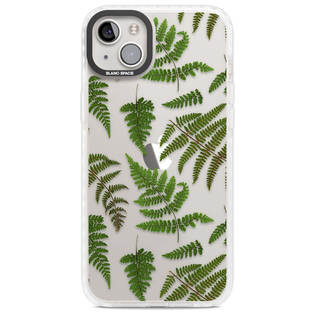 Leafy Ferns Phone Case iPhone 14 Plus / Impact Case Blanc Space
