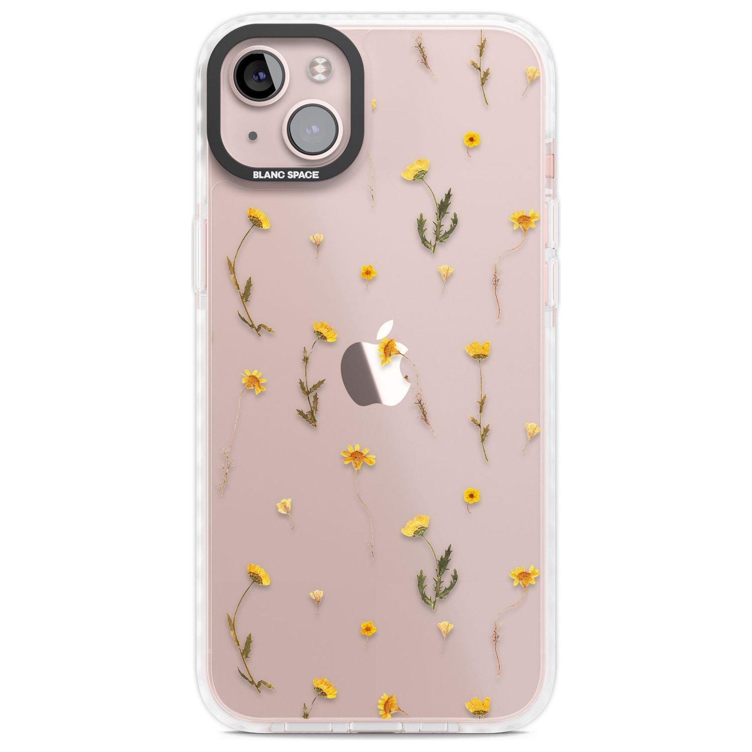 Mixed Yellow Flowers - Dried Flower-Inspired Phone Case iPhone 14 Plus / Impact Case Blanc Space