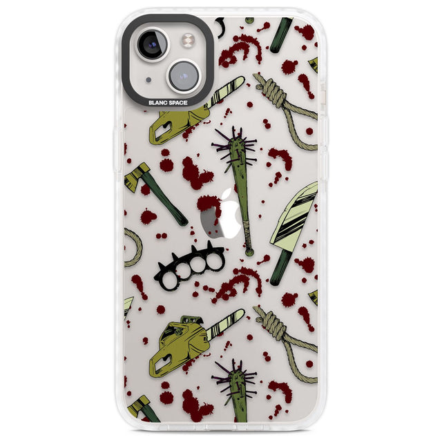 Movie Massacre Phone Case iPhone 14 Plus / Impact Case Blanc Space