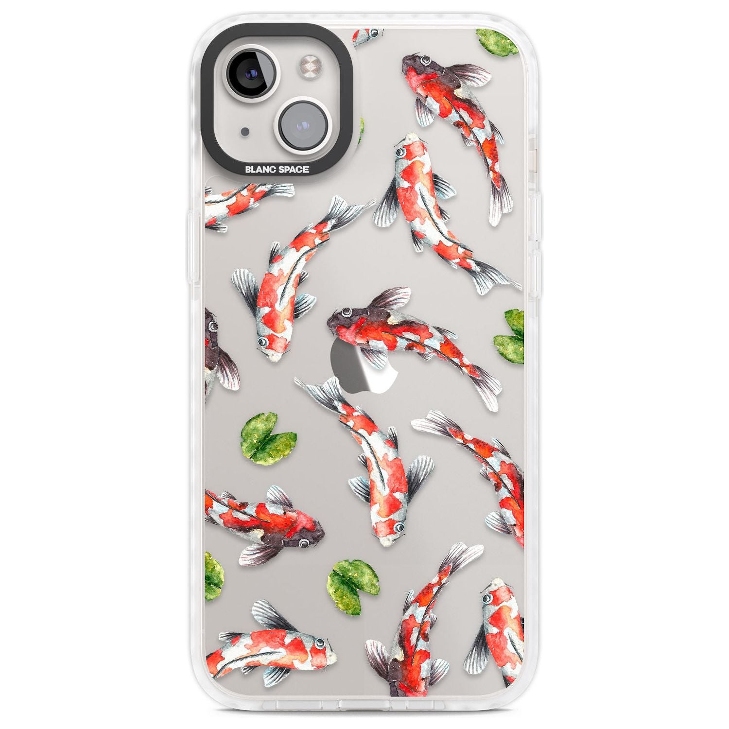 Koi Fish Japanese Watercolour Phone Case iPhone 14 Plus / Impact Case Blanc Space