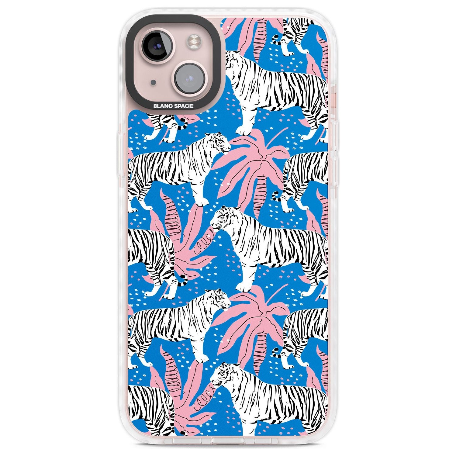 Bengal Blues Phone Case iPhone 14 Plus / Impact Case Blanc Space