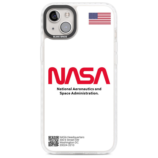 NASA The Worm Phone Case iPhone 14 Plus / Impact Case Blanc Space