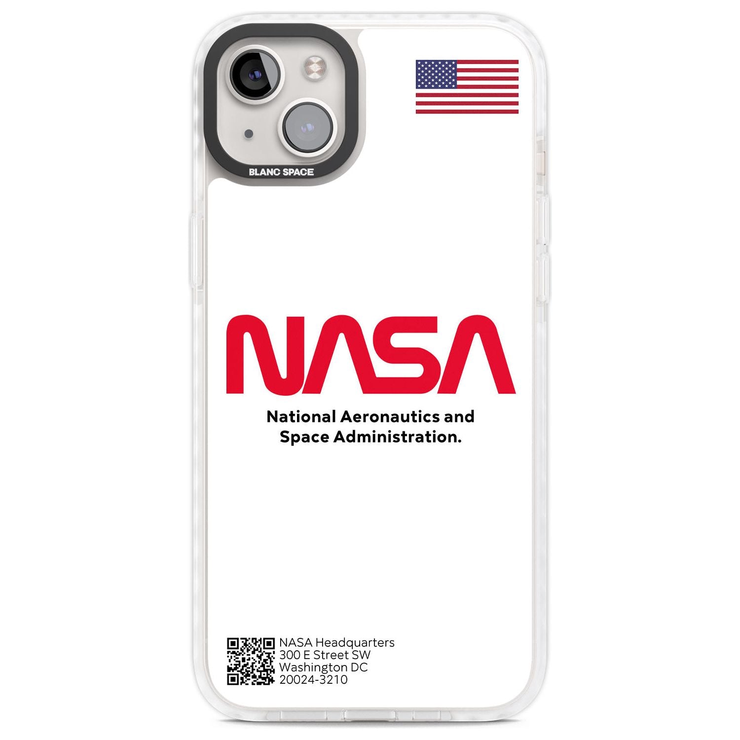 NASA The Worm Phone Case iPhone 14 Plus / Impact Case Blanc Space