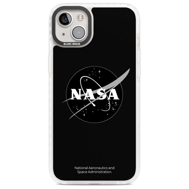 Dark NASA Meatball Phone Case iPhone 14 Plus / Impact Case Blanc Space