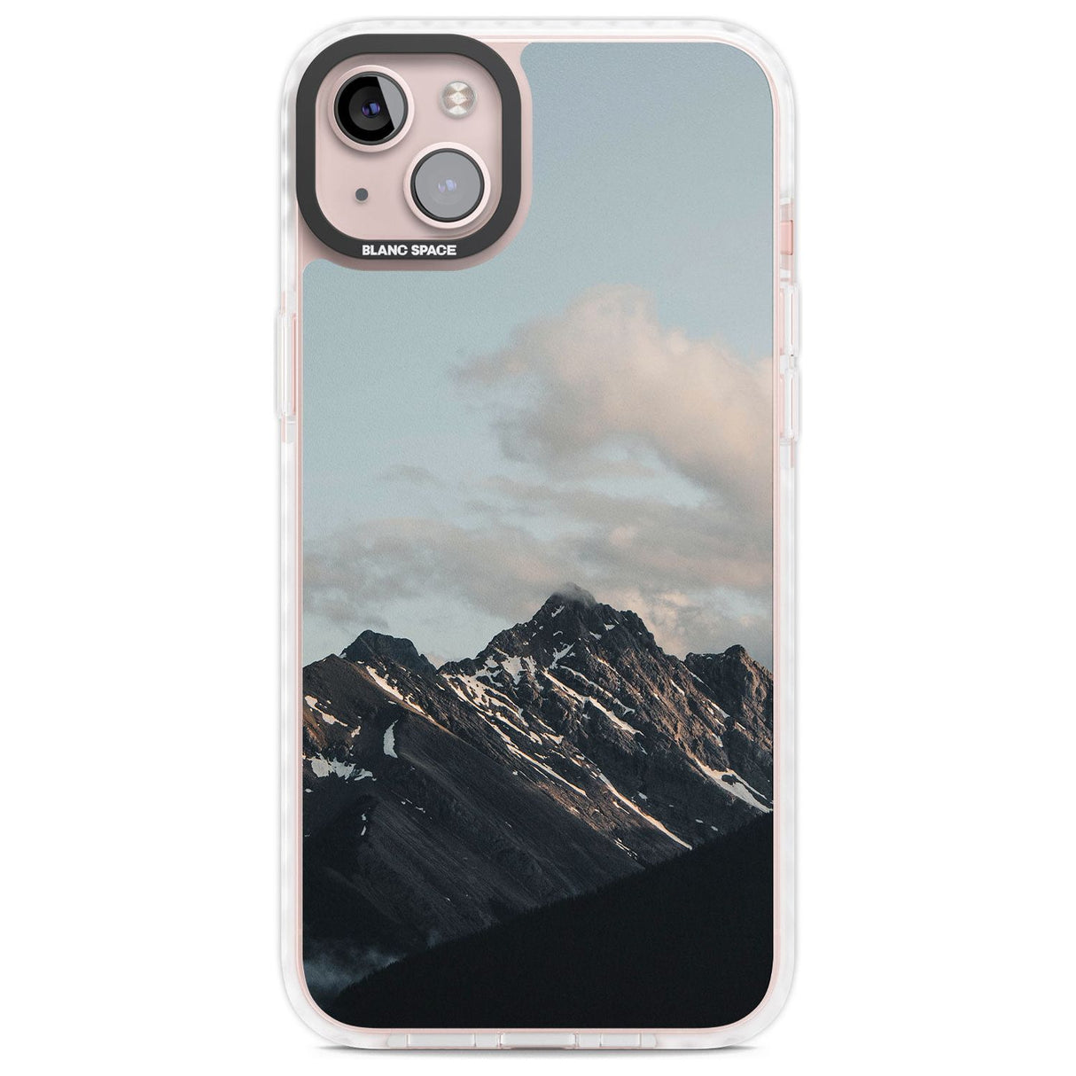 Mountain Range Phone Case iPhone 14 Plus / Impact Case Blanc Space