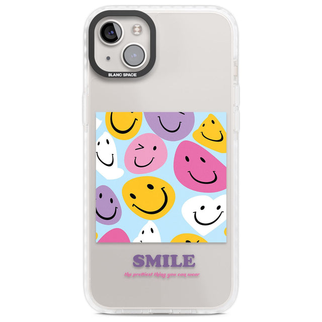 A Smile Phone Case iPhone 14 Plus / Impact Case Blanc Space