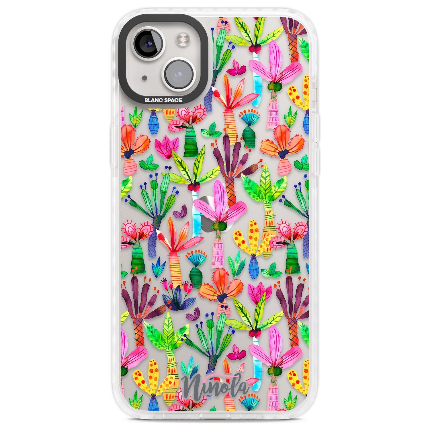 Palms Garden Phone Case iPhone 14 Plus / Impact Case Blanc Space
