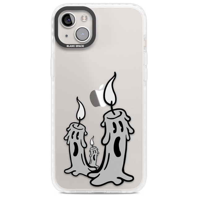 Candle Lit Phone Case iPhone 14 Plus / Impact Case Blanc Space