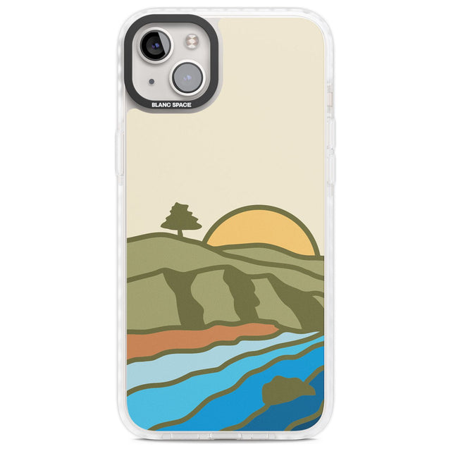 North Sunset Phone Case iPhone 14 Plus / Impact Case Blanc Space