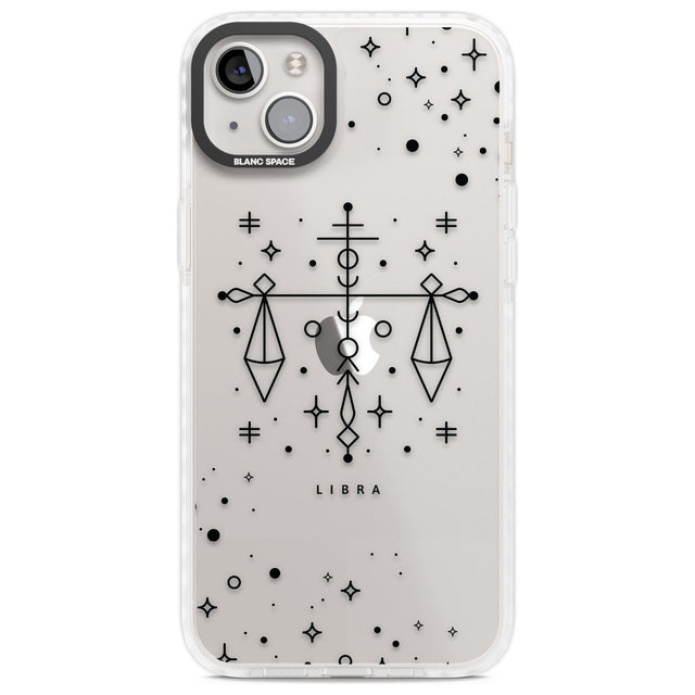 Libra Emblem - Transparent Design Phone Case iPhone 14 Plus / Impact Case Blanc Space