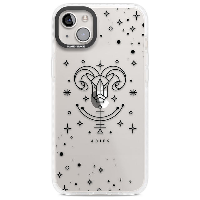 Aries Emblem - Transparent Design Phone Case iPhone 14 Plus / Impact Case Blanc Space
