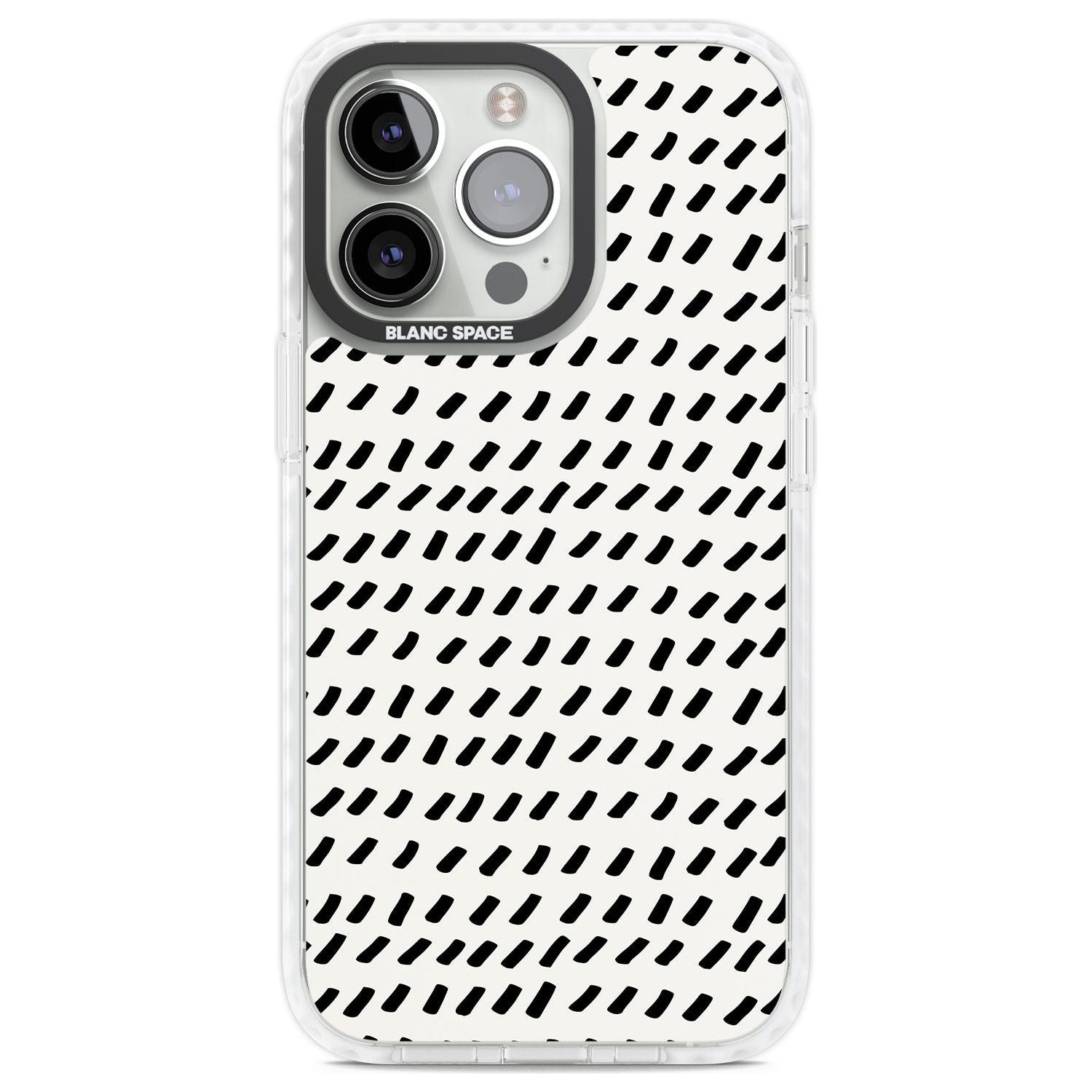 Hand Drawn Lines Pattern Phone Case iPhone 13 Pro / Impact Case,iPhone 14 Pro / Impact Case,iPhone 15 Pro Max / Impact Case,iPhone 15 Pro / Impact Case Blanc Space