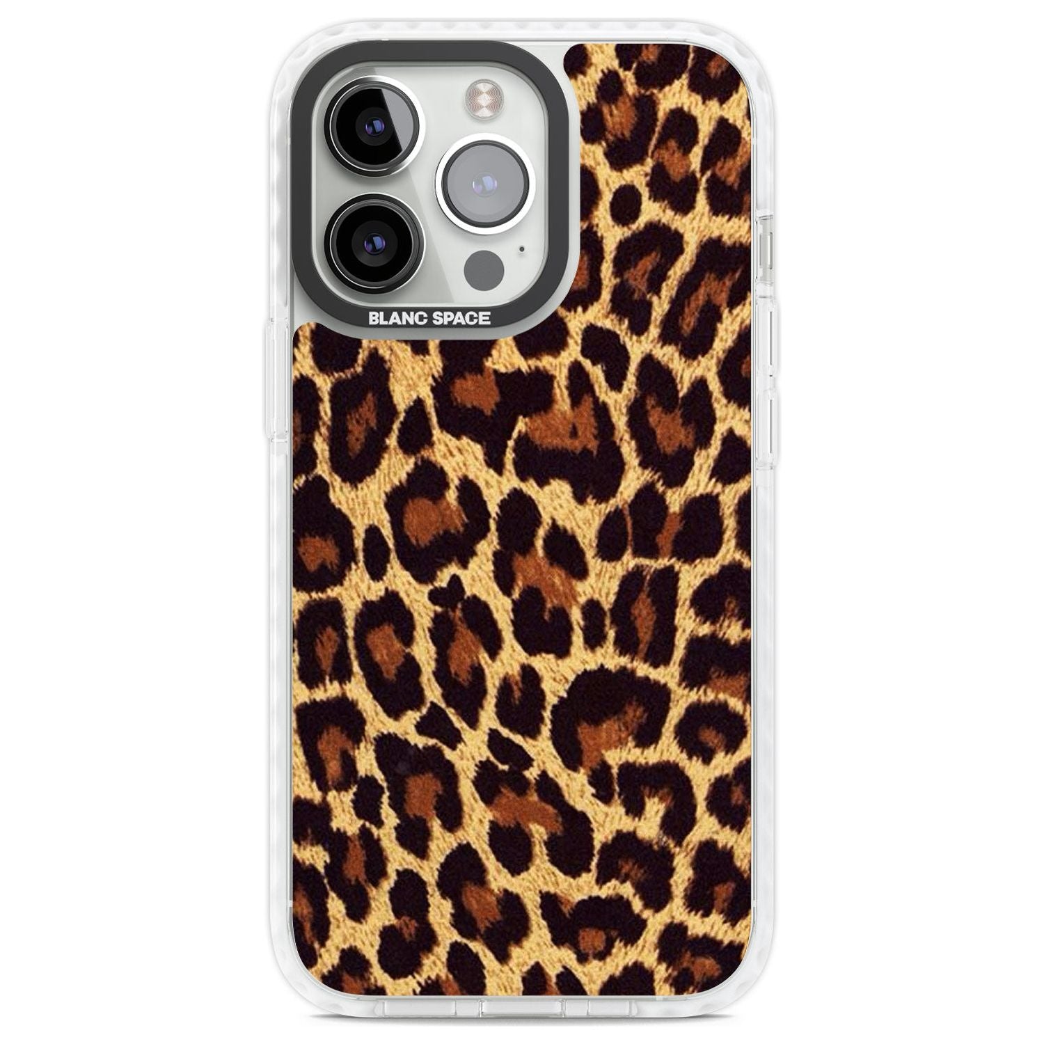 Gold Leopard Print Phone Case iPhone 13 Pro / Impact Case,iPhone 14 Pro / Impact Case,iPhone 15 Pro / Impact Case,iPhone 15 Pro Max / Impact Case Blanc Space