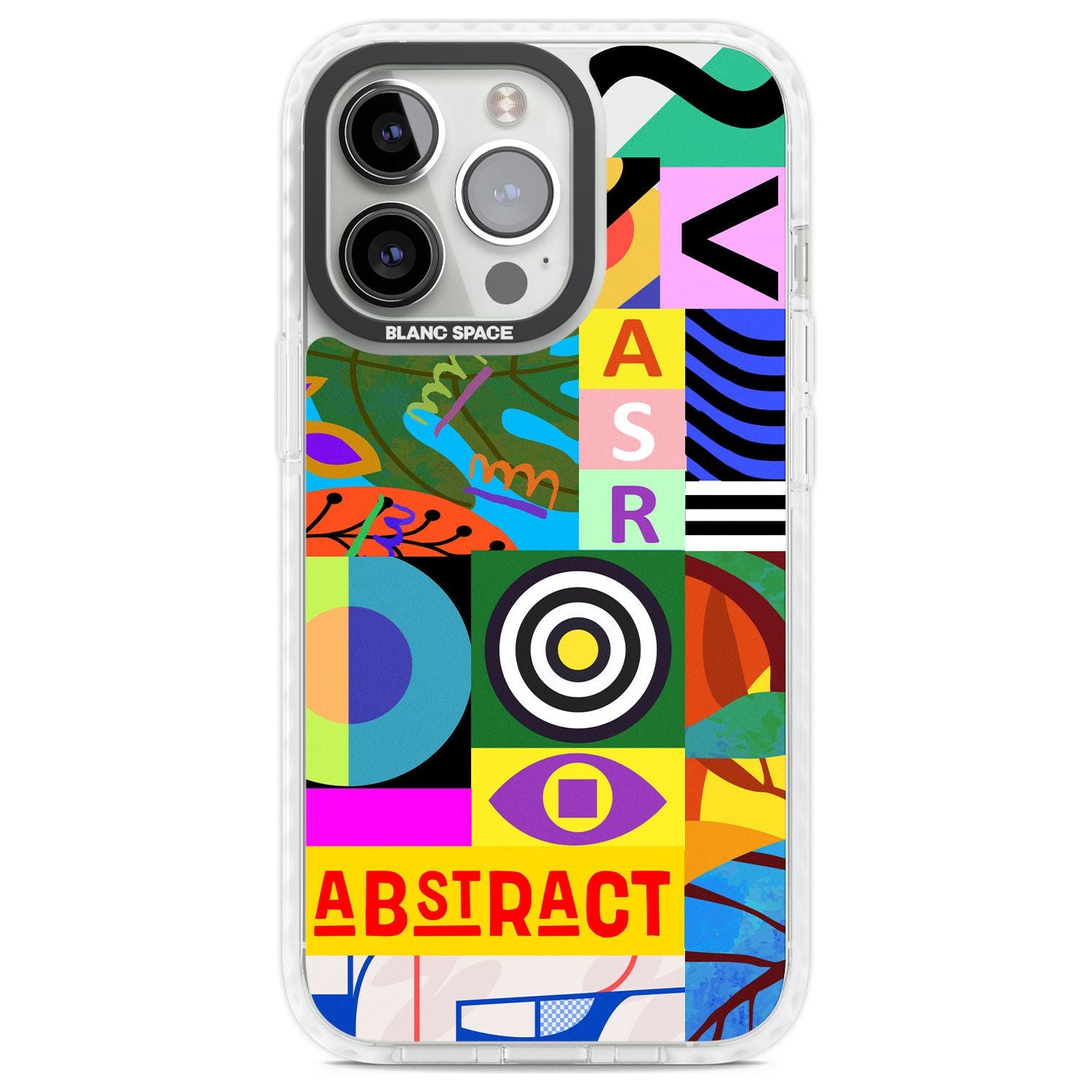 Patchwork Phone Case iPhone 13 Pro / Impact Case,iPhone 14 Pro / Impact Case,iPhone 15 Pro Max / Impact Case,iPhone 15 Pro / Impact Case Blanc Space