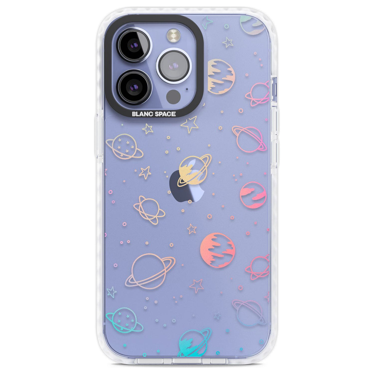 Cosmic Outer Space Design Pastels on Clear Phone Case iPhone 13 Pro / Impact Case,iPhone 14 Pro / Impact Case,iPhone 15 Pro Max / Impact Case,iPhone 15 Pro / Impact Case Blanc Space