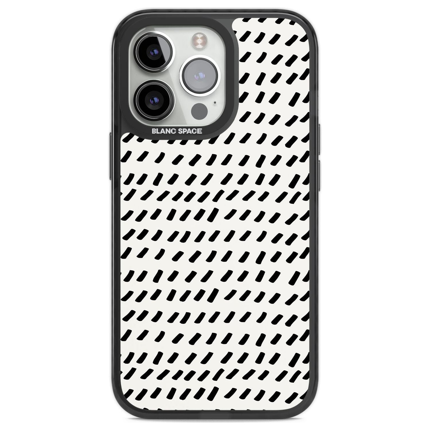 Hand Drawn Lines Pattern Phone Case iPhone 13 Pro / Black Impact Case,iPhone 14 Pro / Black Impact Case,iPhone 15 Pro Max / Black Impact Case,iPhone 15 Pro / Black Impact Case Blanc Space