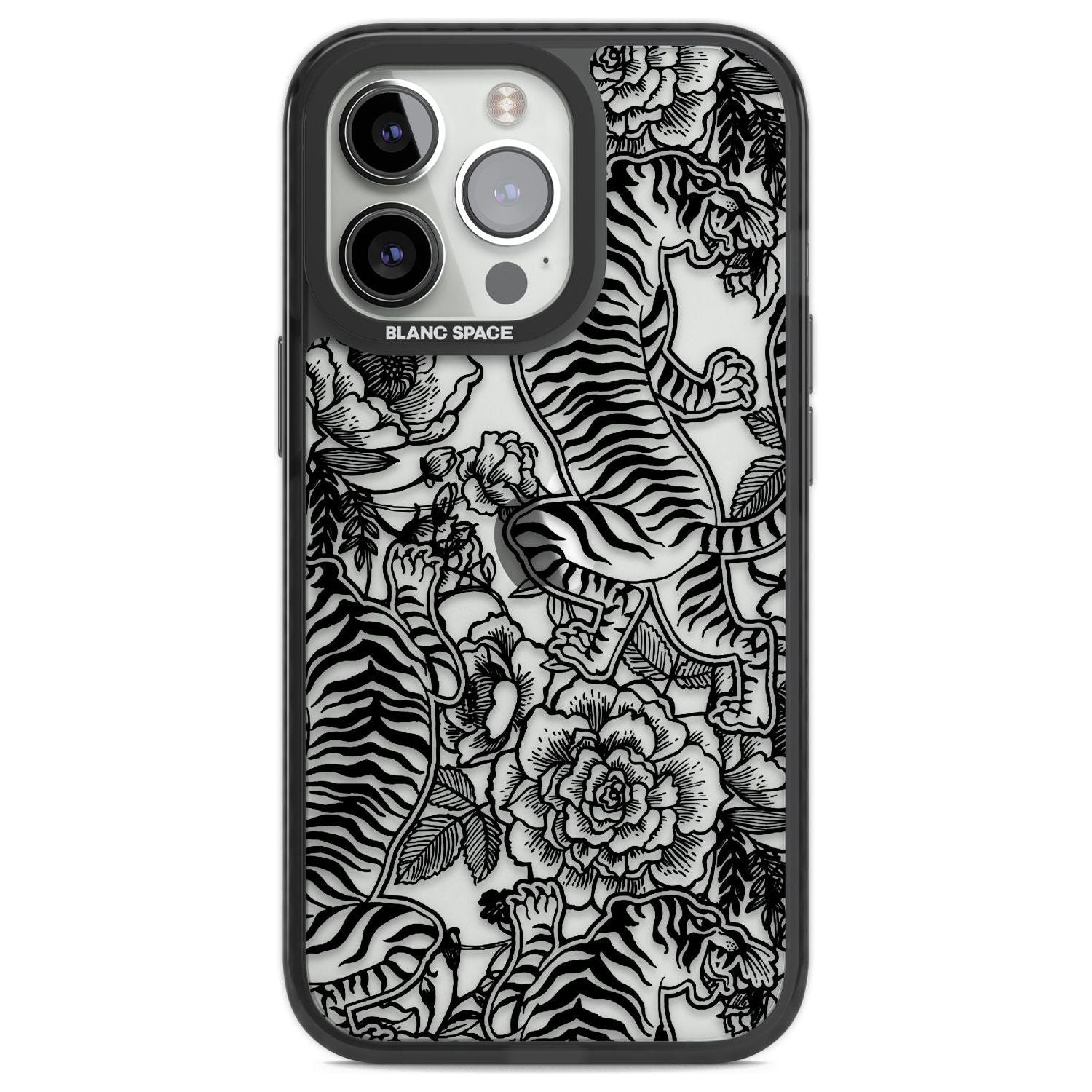 Personalised Chinese Tiger Pattern Custom Phone Case iPhone 13 Pro / Black Impact Case,iPhone 14 Pro / Black Impact Case,iPhone 15 Pro Max / Black Impact Case,iPhone 15 Pro / Black Impact Case Blanc Space