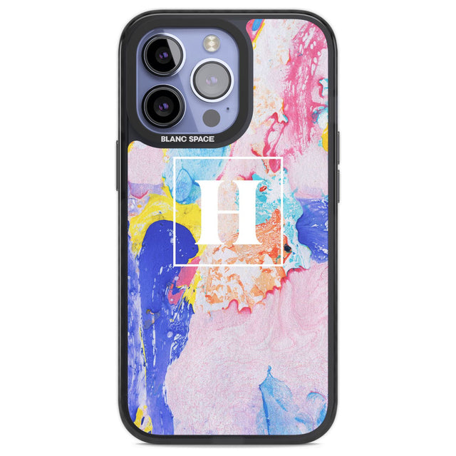 Personalised Mixed Pastels Marbled Paper Custom Phone Case iPhone 13 Pro / Black Impact Case,iPhone 14 Pro / Black Impact Case,iPhone 15 Pro Max / Black Impact Case,iPhone 15 Pro / Black Impact Case Blanc Space