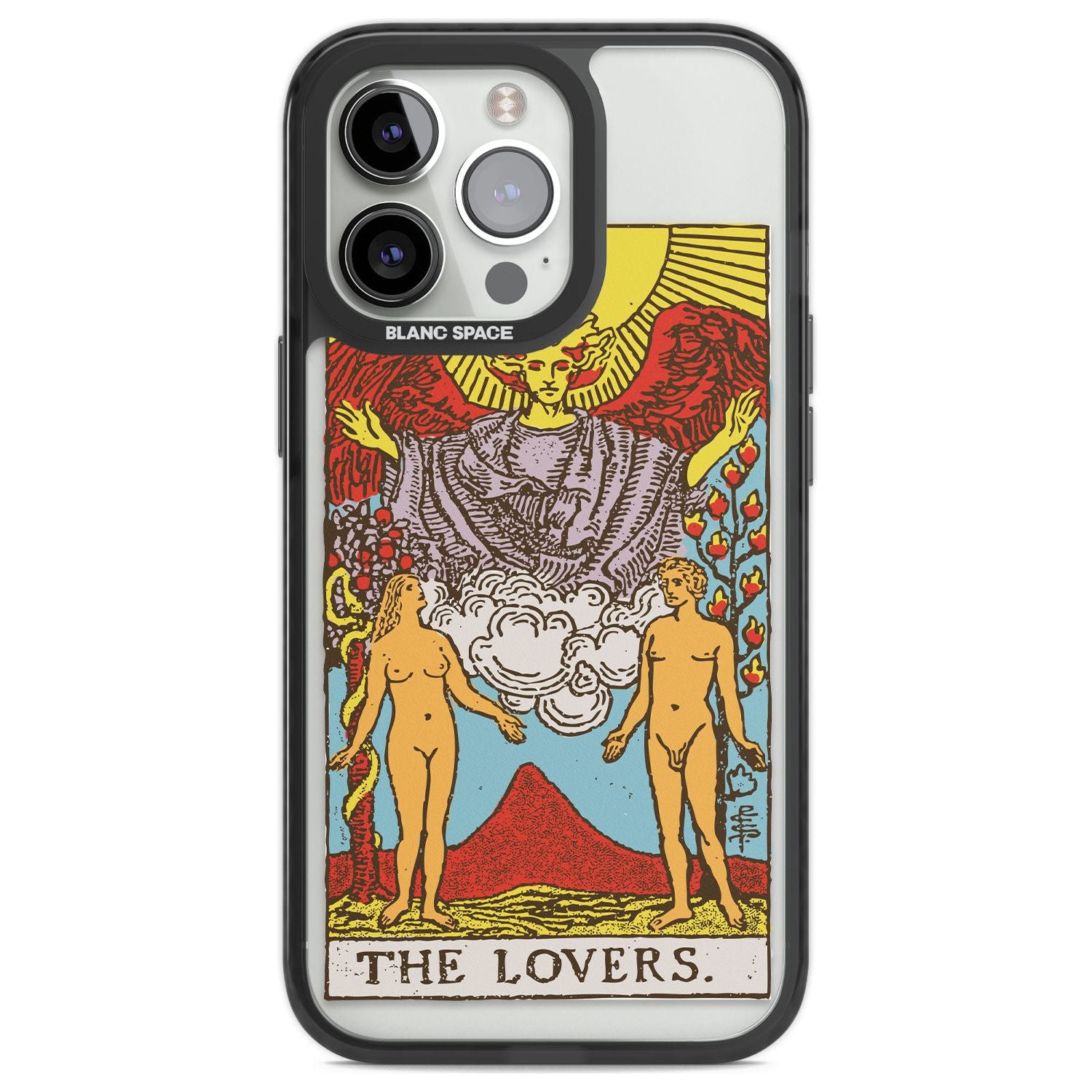 Personalised The Lovers Tarot Card - Colour Custom Phone Case iPhone 13 Pro / Black Impact Case,iPhone 14 Pro / Black Impact Case,iPhone 15 Pro Max / Black Impact Case,iPhone 15 Pro / Black Impact Case Blanc Space