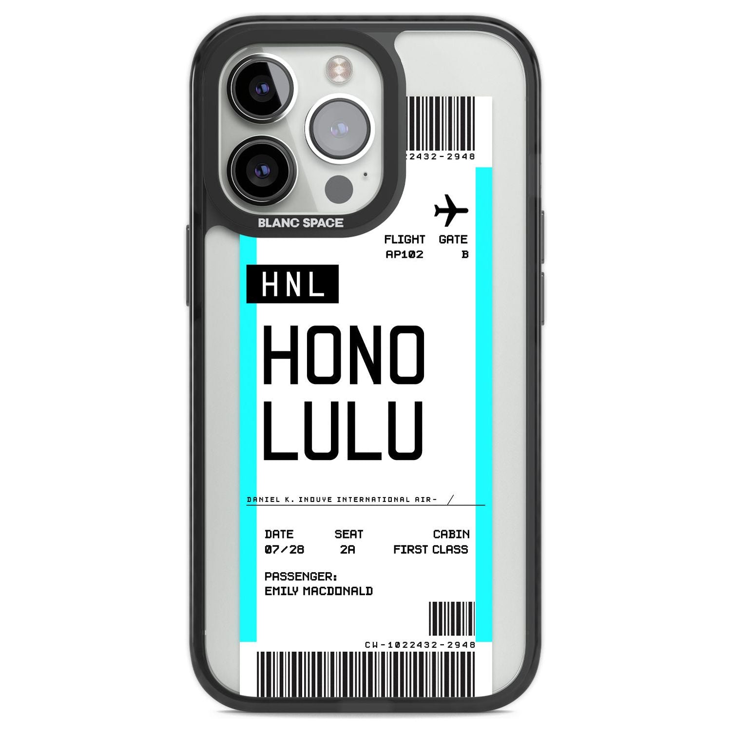 Personalised Honolulu Boarding Pass