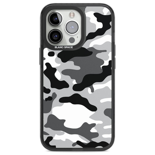 Grey Camo Phone Case iPhone 13 Pro / Black Impact Case,iPhone 14 Pro / Black Impact Case,iPhone 15 Pro Max / Black Impact Case,iPhone 15 Pro / Black Impact Case Blanc Space