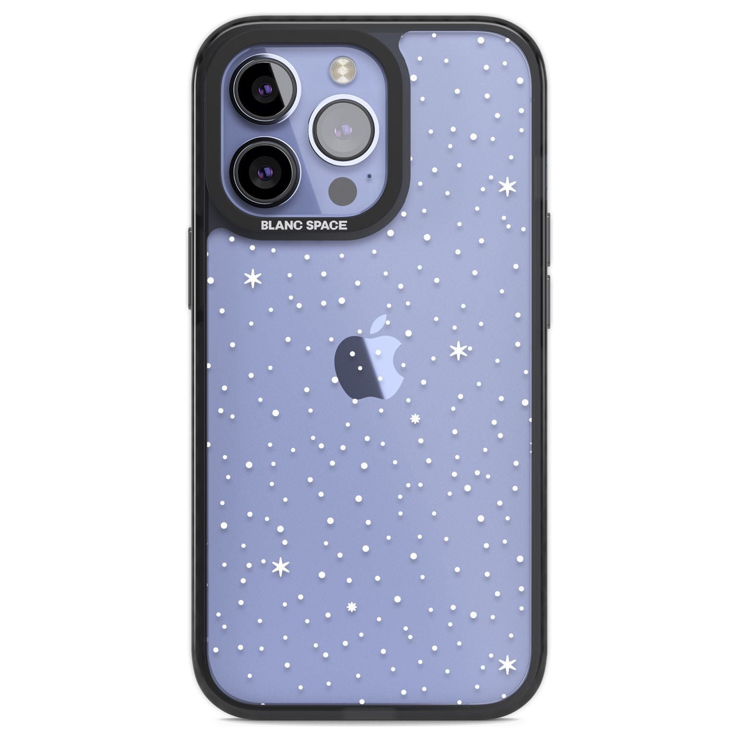 Celestial Starry Sky White Phone Case iPhone 13 Pro / Black Impact Case,iPhone 14 Pro / Black Impact Case,iPhone 15 Pro Max / Black Impact Case,iPhone 15 Pro / Black Impact Case Blanc Space